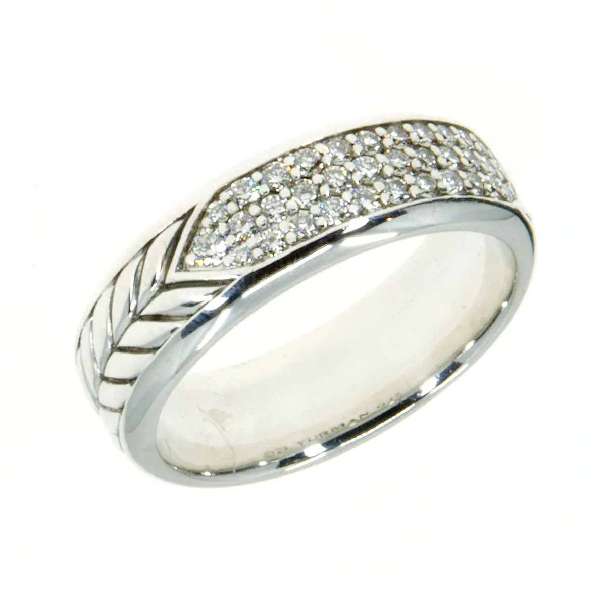 David Yurman Chevron Diamond Wedding Band