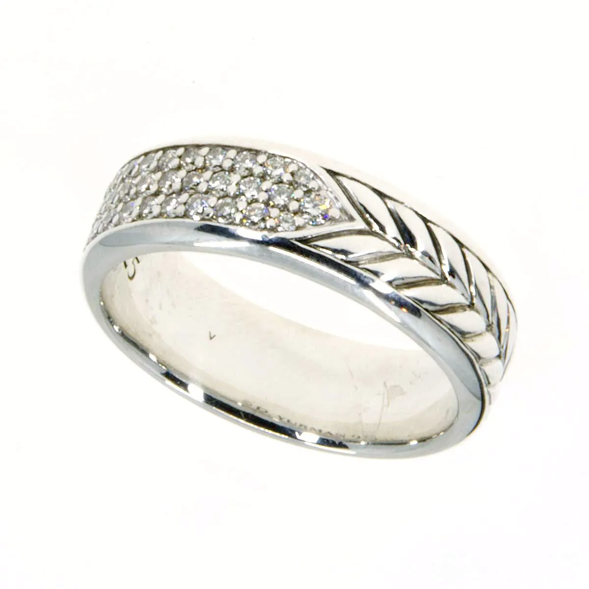 David Yurman Chevron Diamond Wedding Band