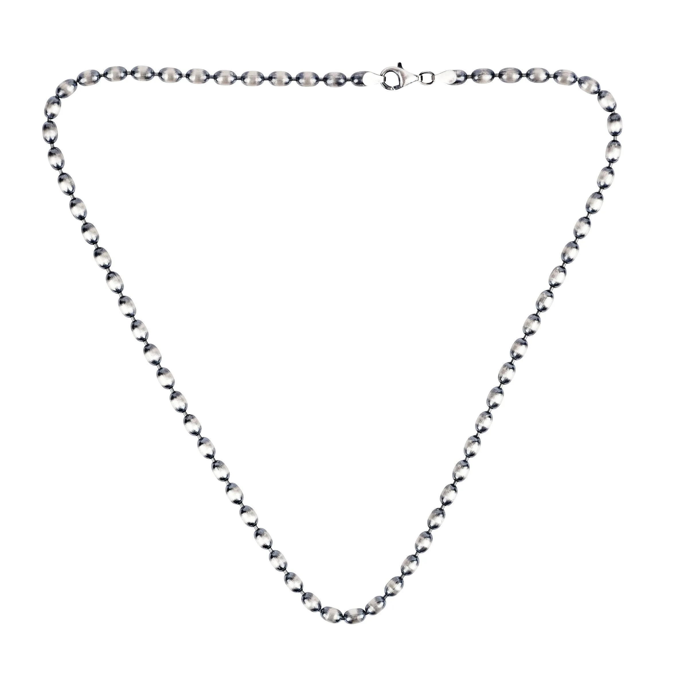 Desert Pearl Oval Bead Necklace (All Sizes)