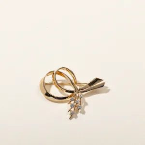 Diamond Bow Brooch | 0.08ctw |