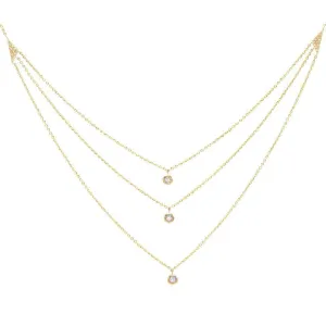 Diamond Layered Necklace 14K