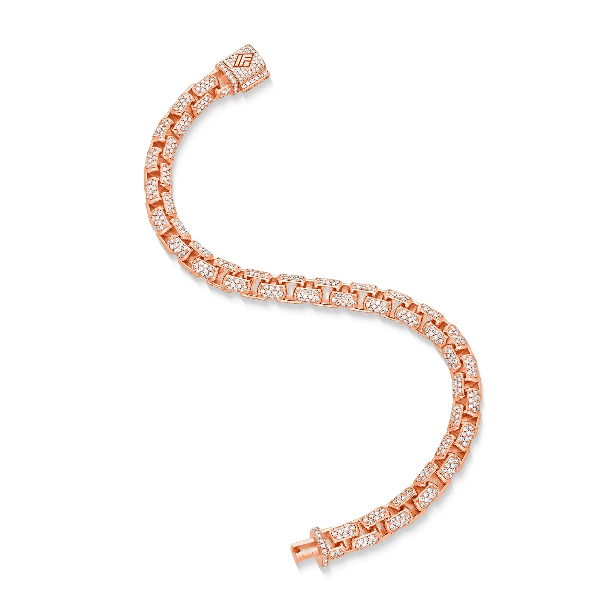 Diamond Moon Link Bracelet (6.5mm)