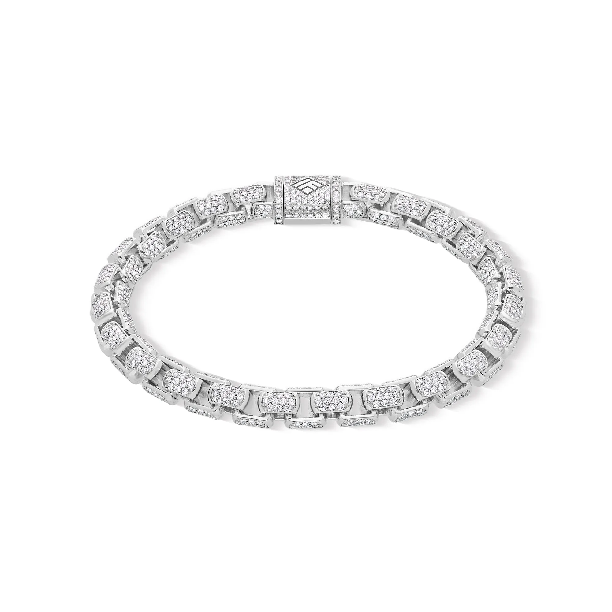 Diamond Moon Link Bracelet (6.5mm)