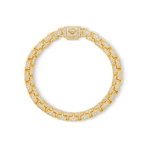 Diamond Moon Link Bracelet (6.5mm)