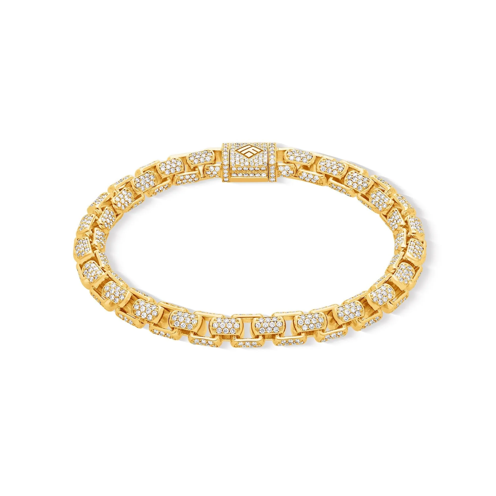 Diamond Moon Link Bracelet (6.5mm)