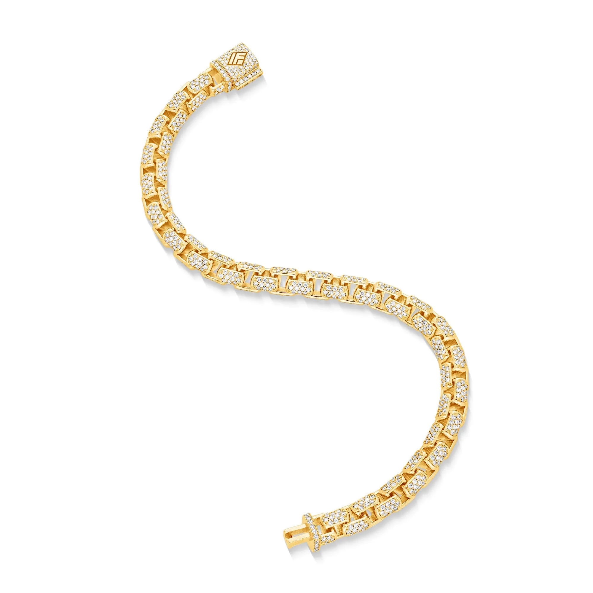 Diamond Moon Link Bracelet (6.5mm)
