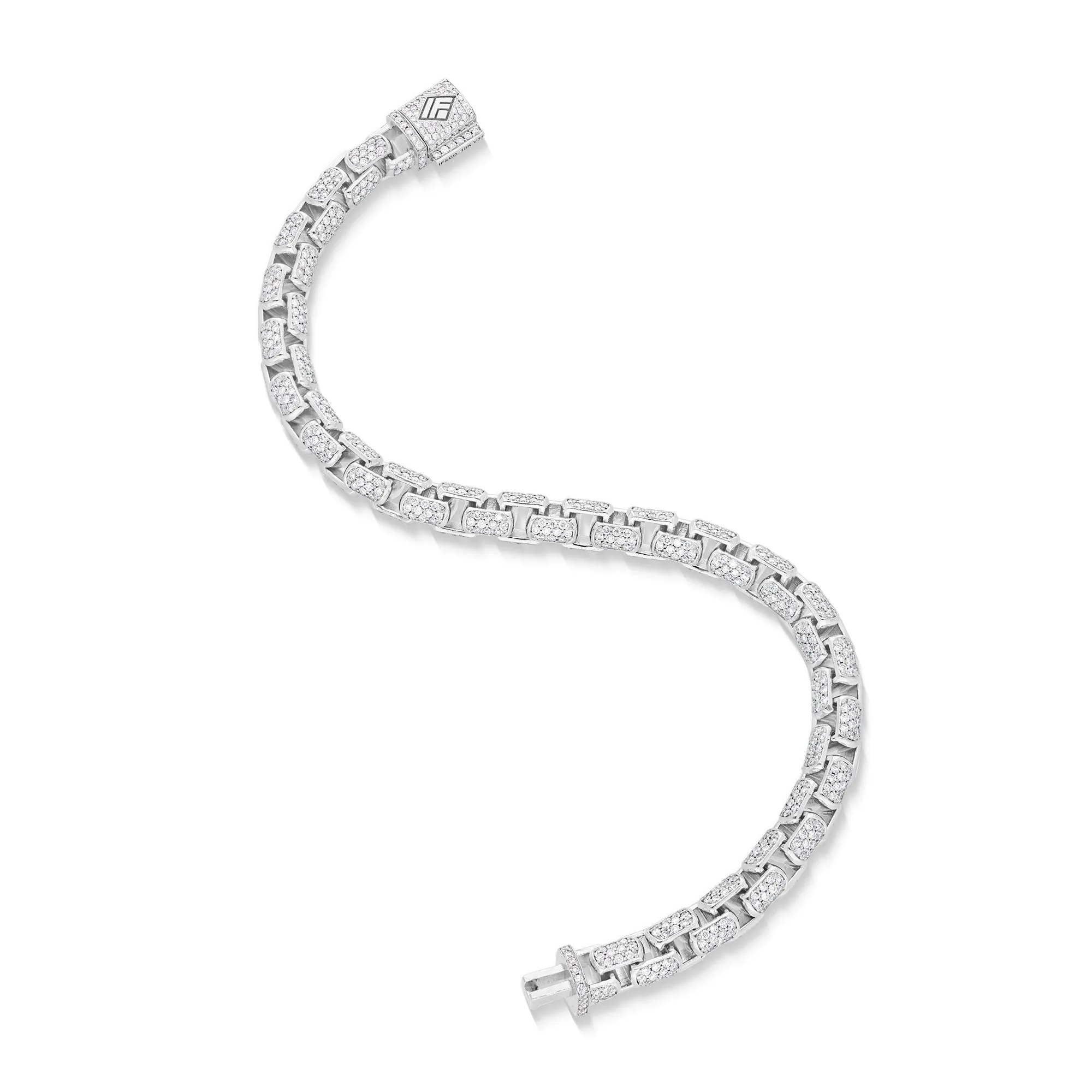Diamond Moon Link Bracelet (6.5mm)