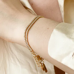 DIANA TENNIS BRACELET GOLD