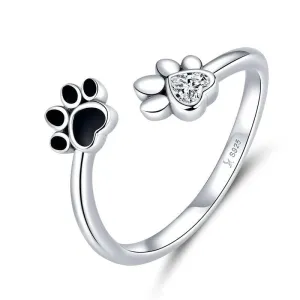 Dog Paw Open Ring