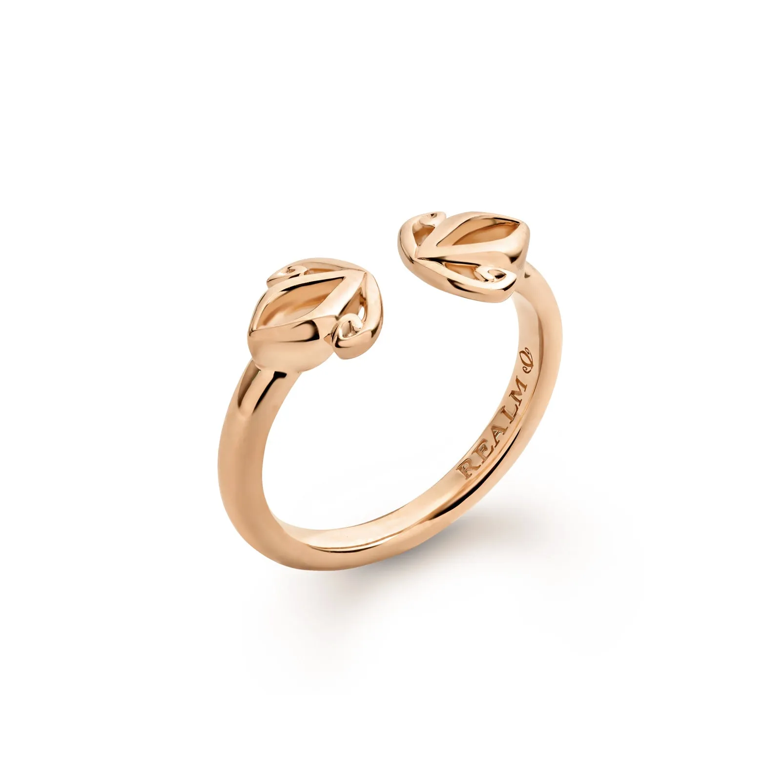 Duet Cuff Ring - 18K Rose Gold Vermeil