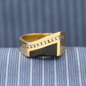 Ebony and Diamond Ring