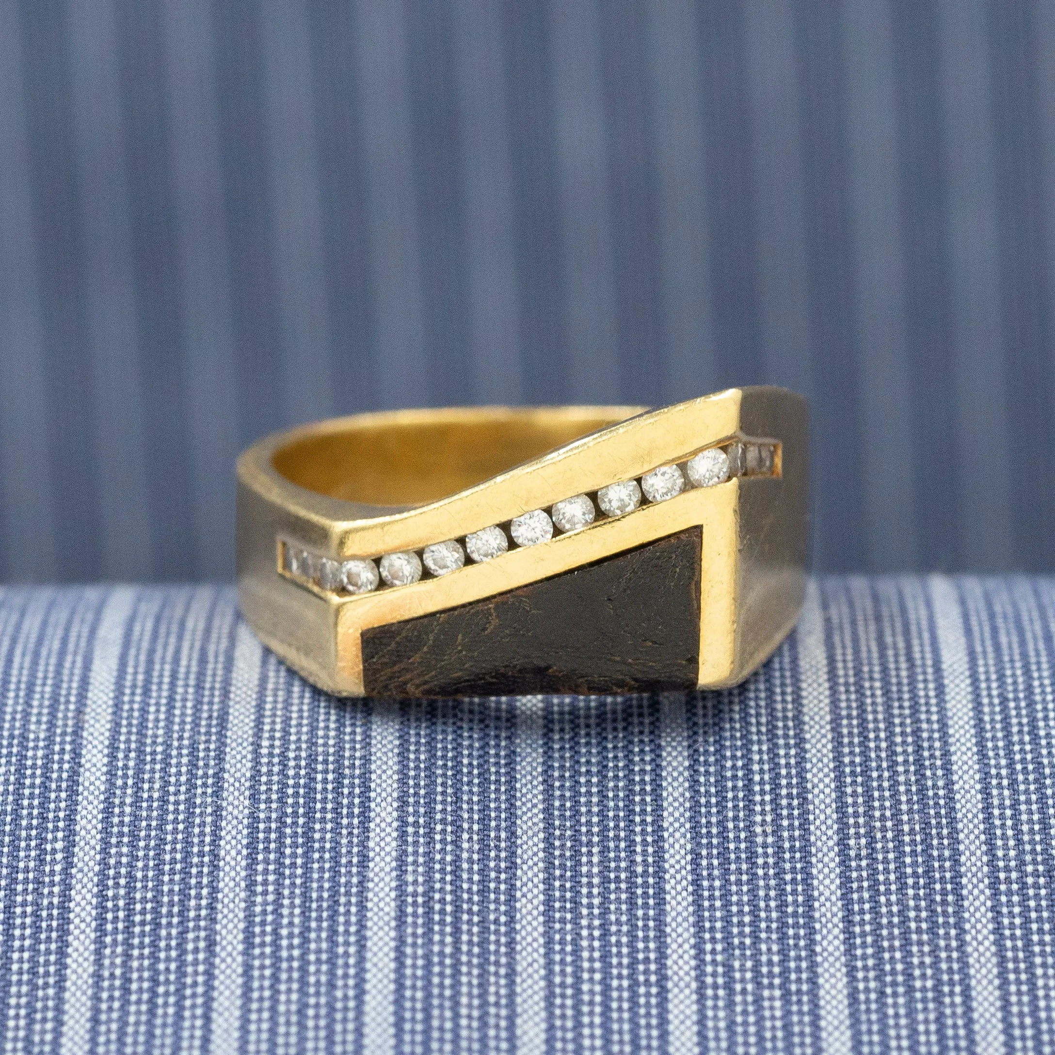 Ebony and Diamond Ring
