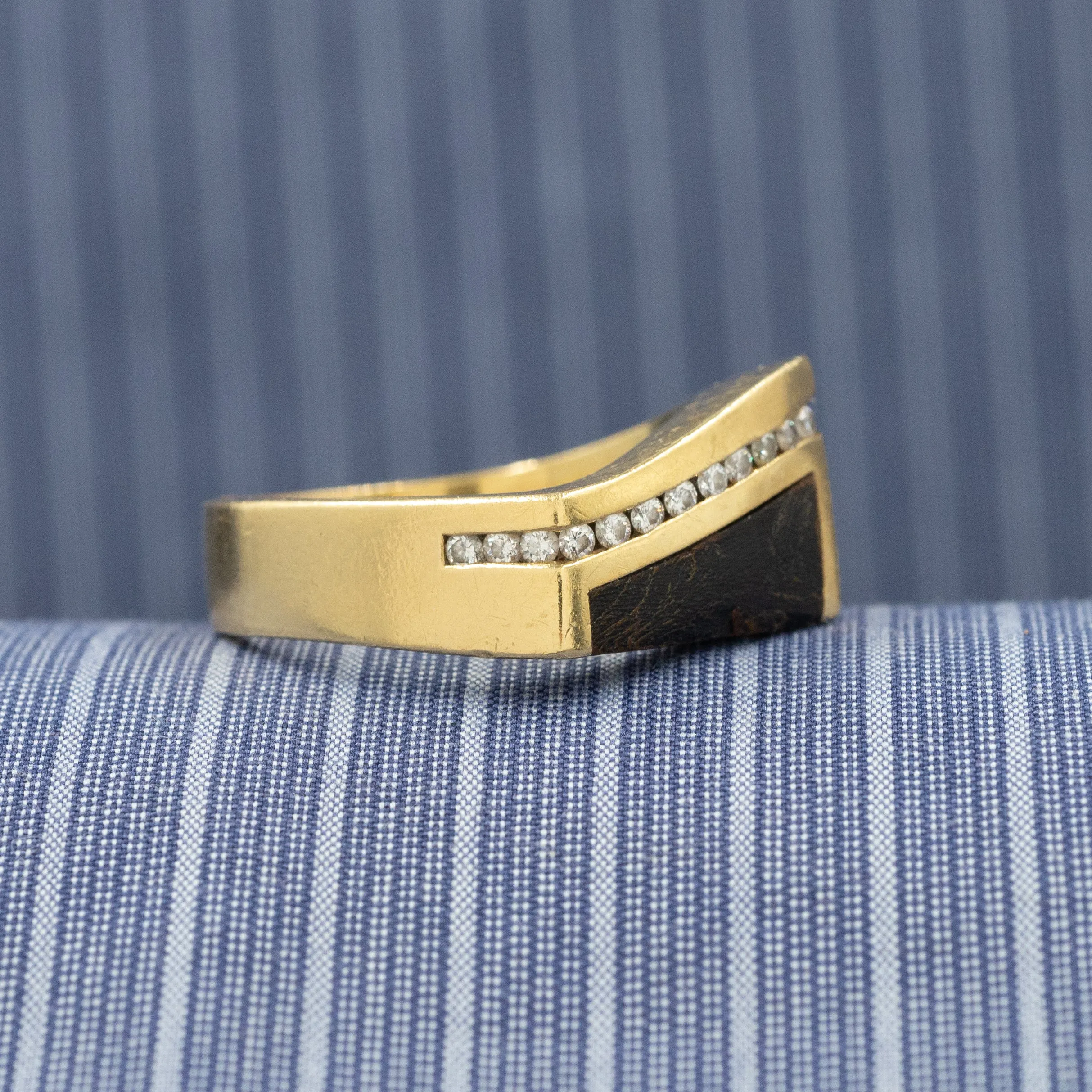 Ebony and Diamond Ring