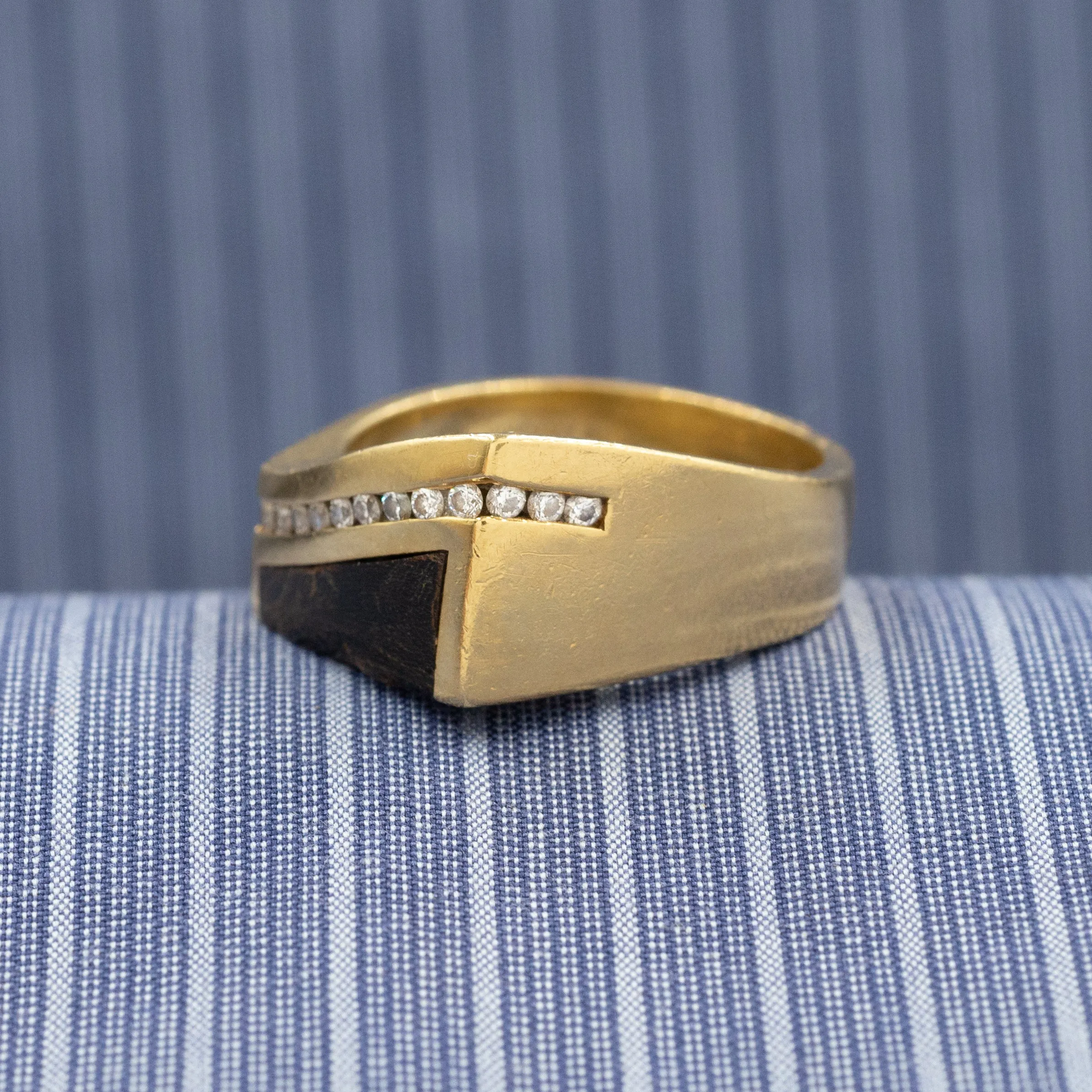 Ebony and Diamond Ring