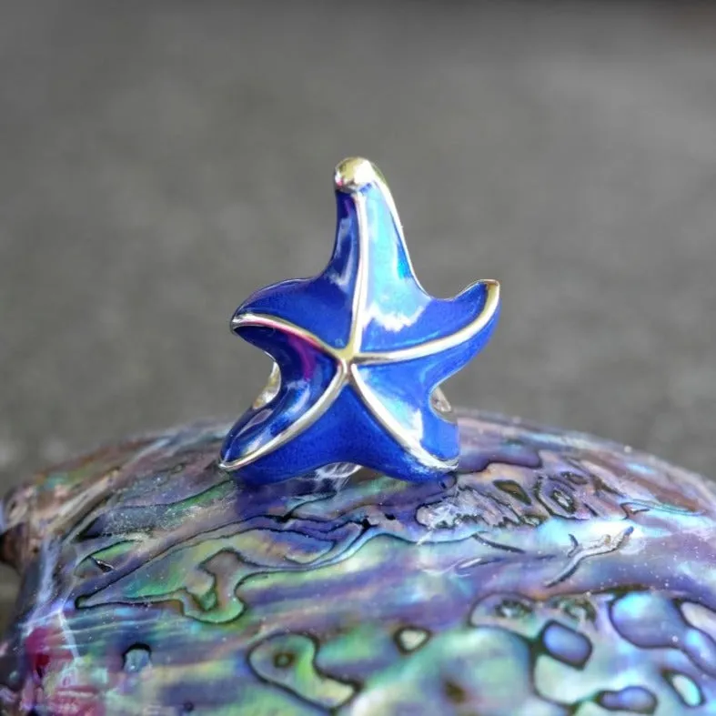 Eleonora Varini - Blue & Silver Starfish Ring