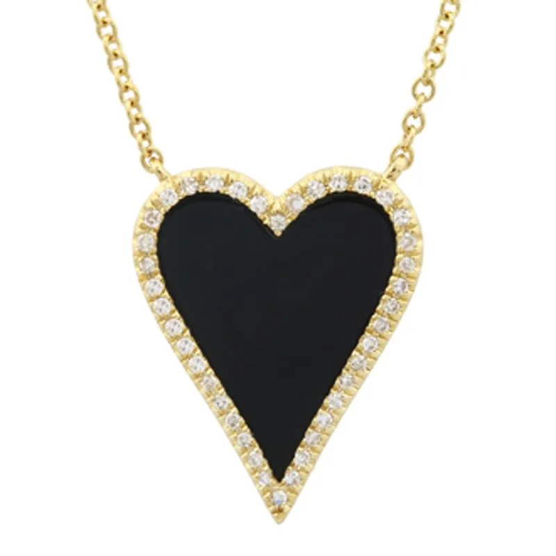 Elongated Heart Gemstone Necklaces