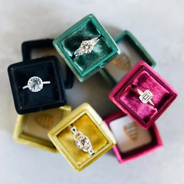Emerald Moissanite 4 Prongs FANCY Solitaire Ring