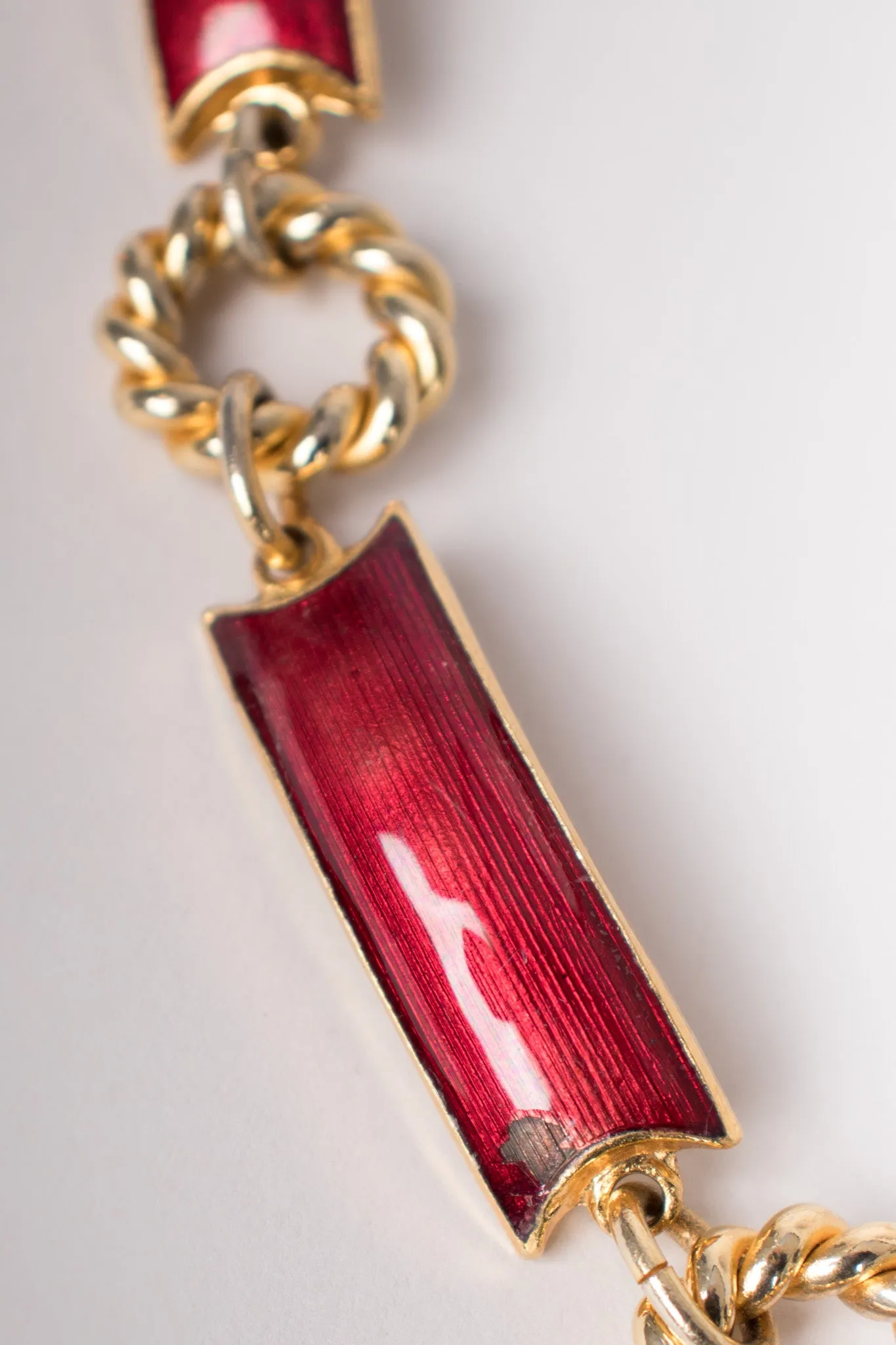Enamel Chain Belt