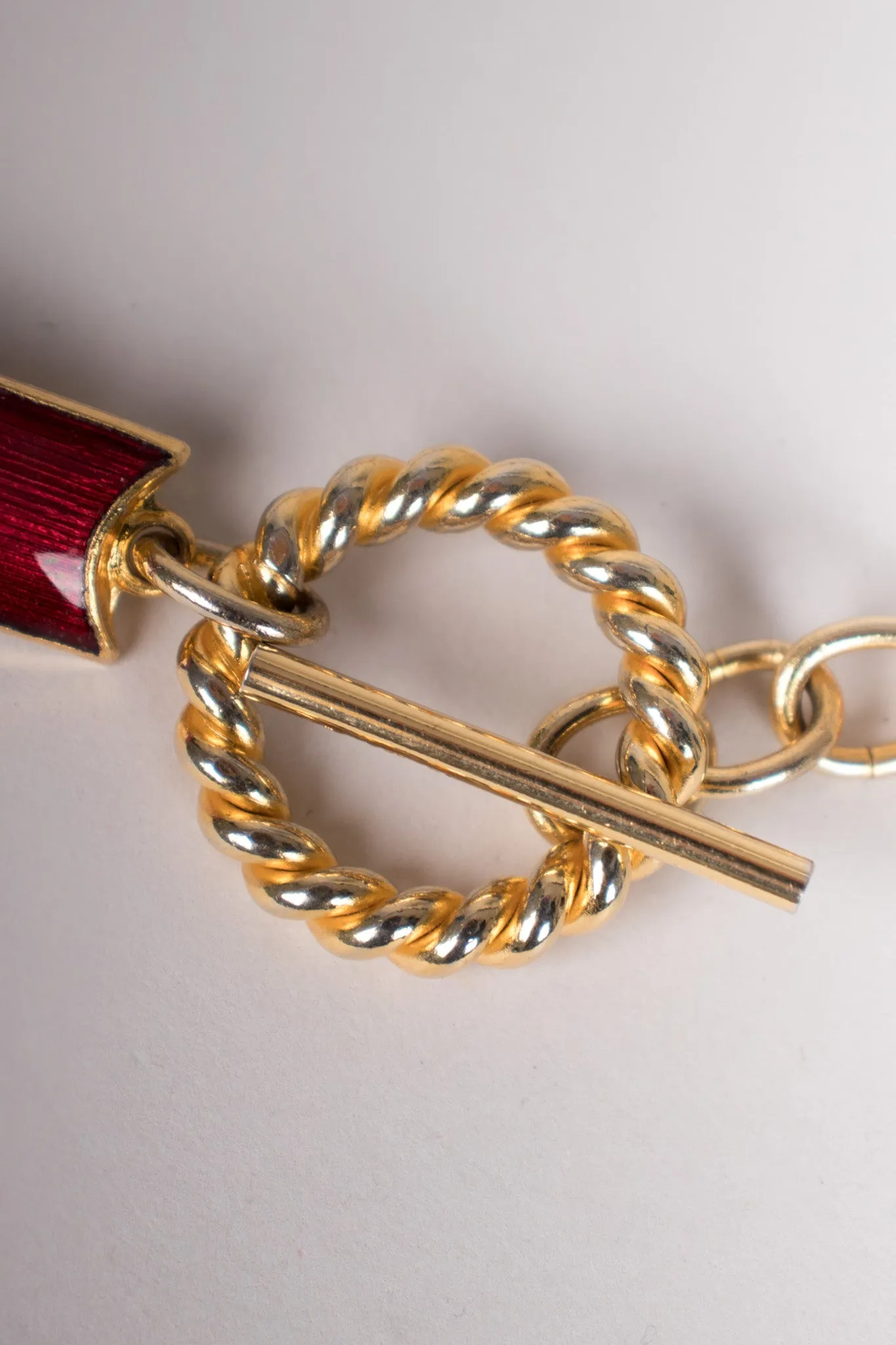 Enamel Chain Belt
