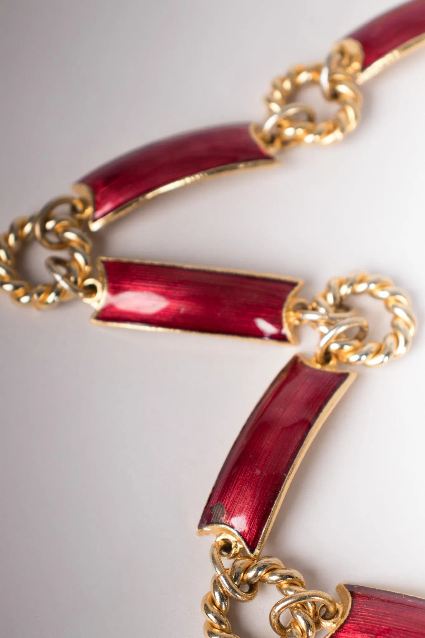 Enamel Chain Belt