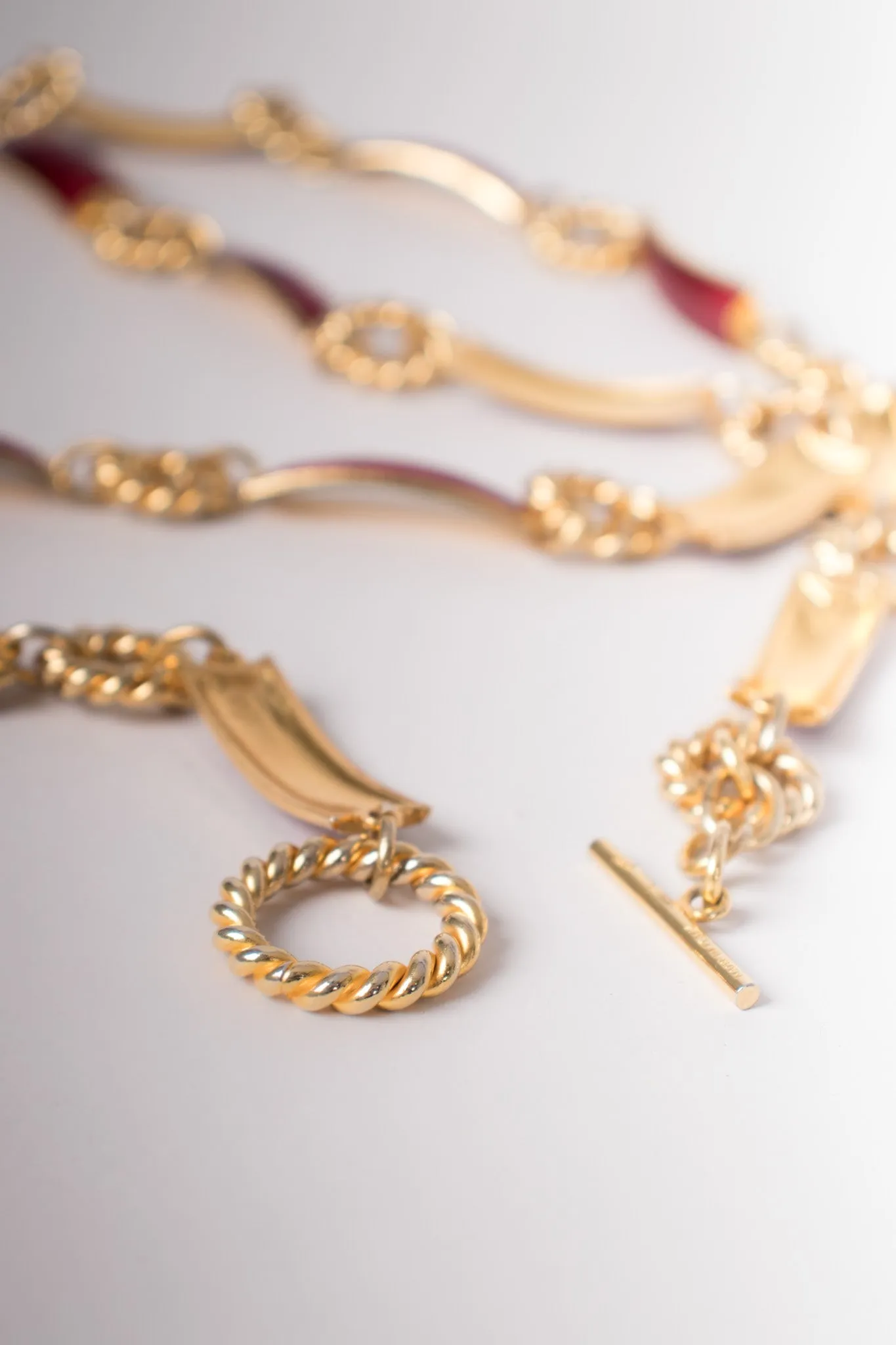 Enamel Chain Belt