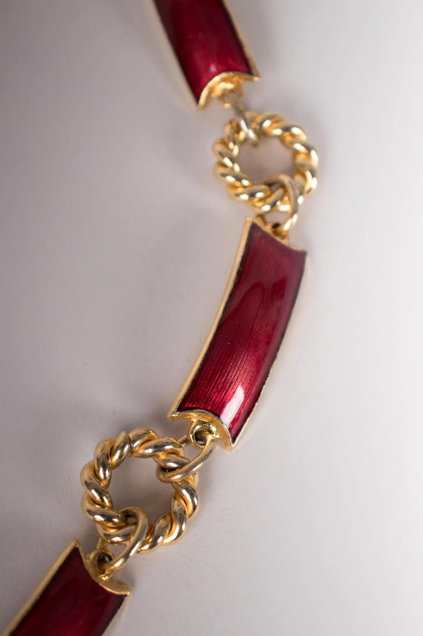 Enamel Chain Belt