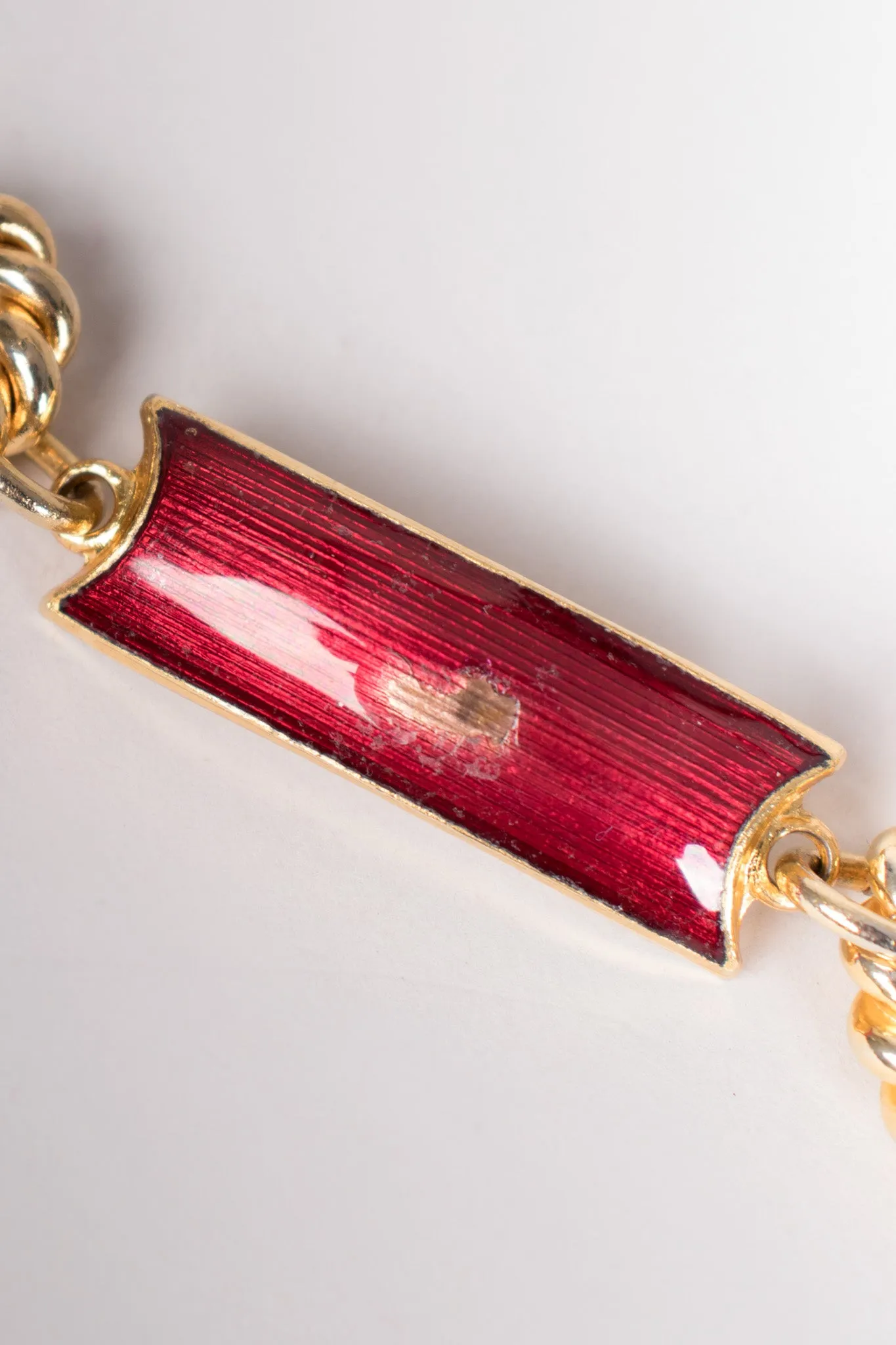Enamel Chain Belt