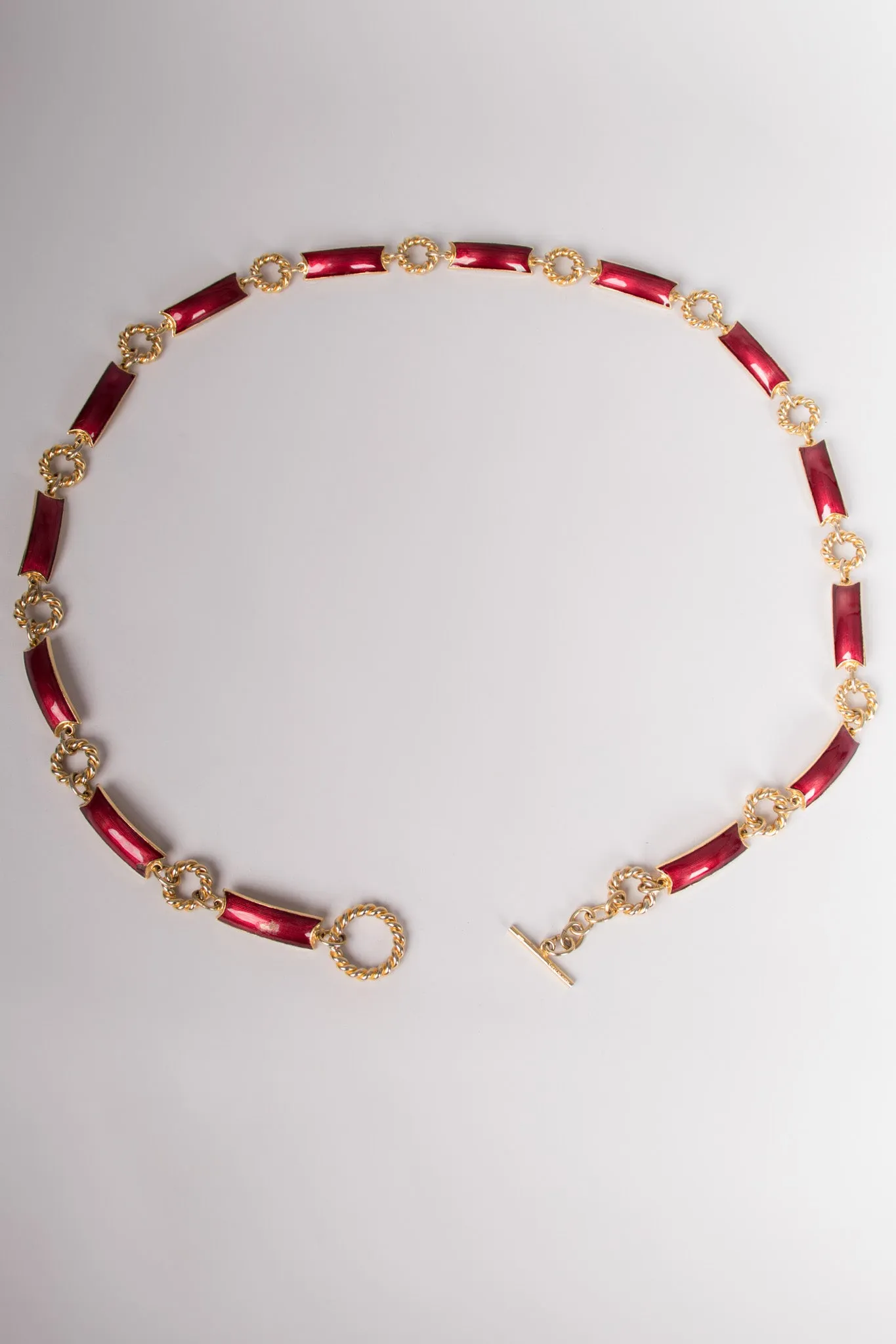 Enamel Chain Belt