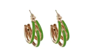 Enamel Earrings-  2 Colours