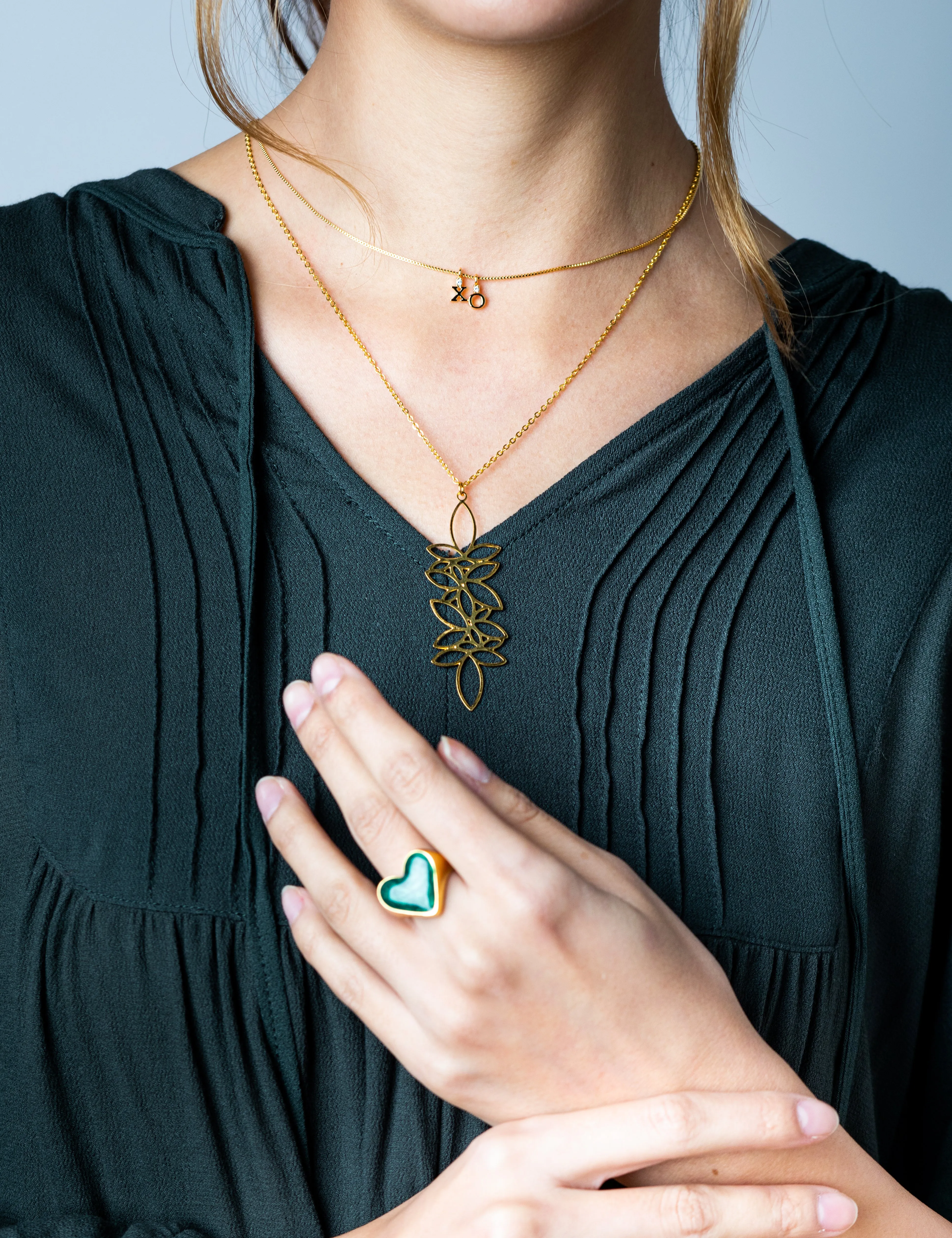 Enamel Heart Ring