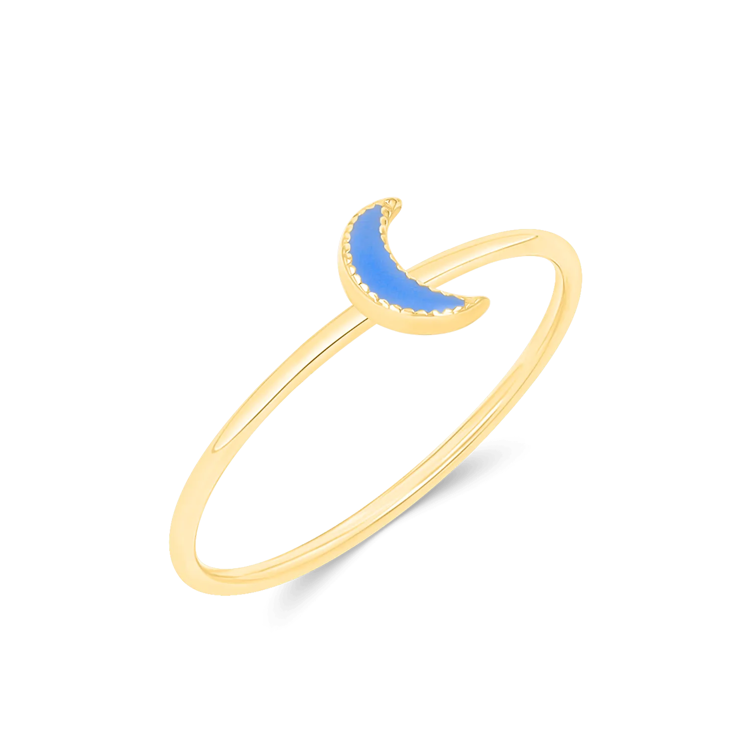 Enamel Moon Ring
