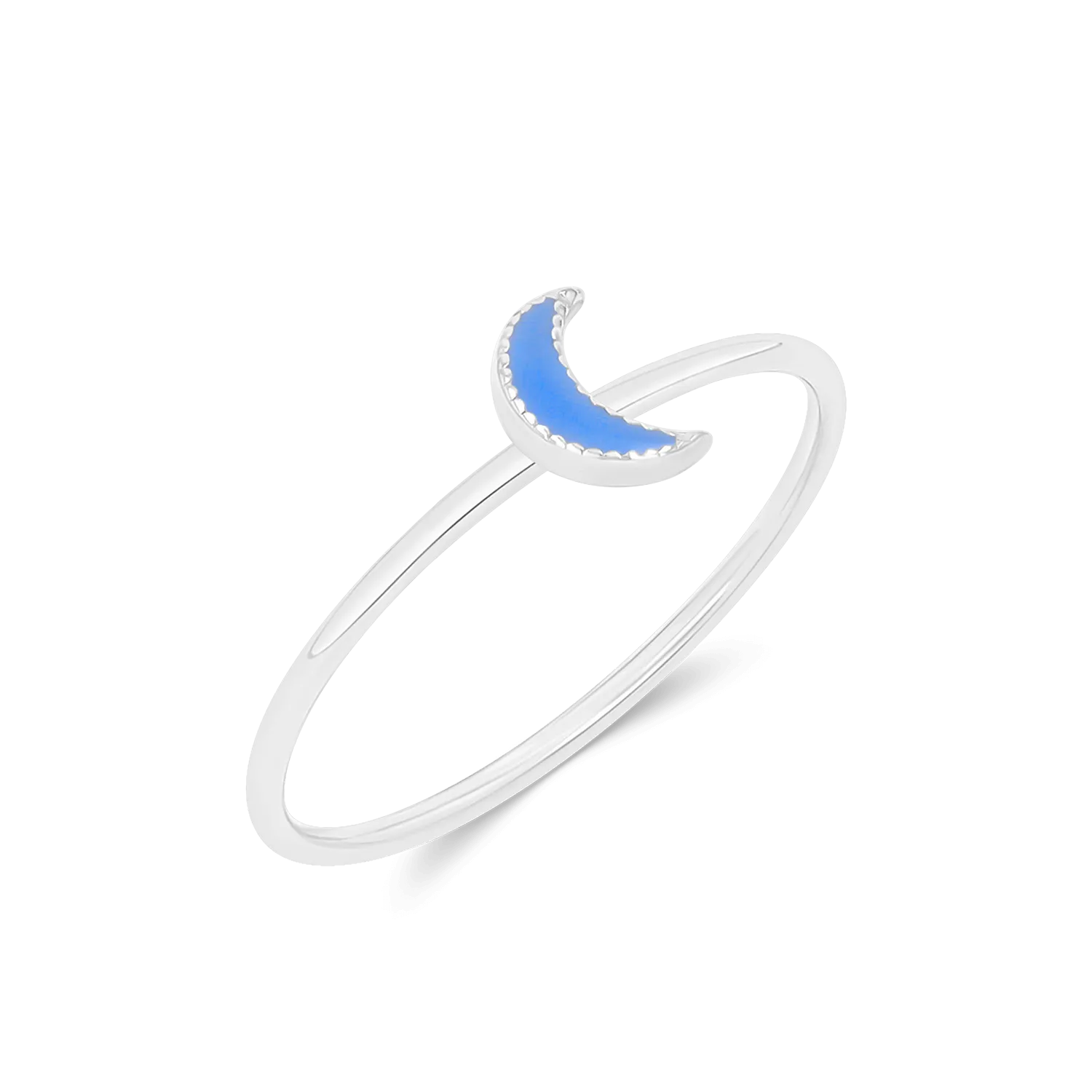 Enamel Moon Ring