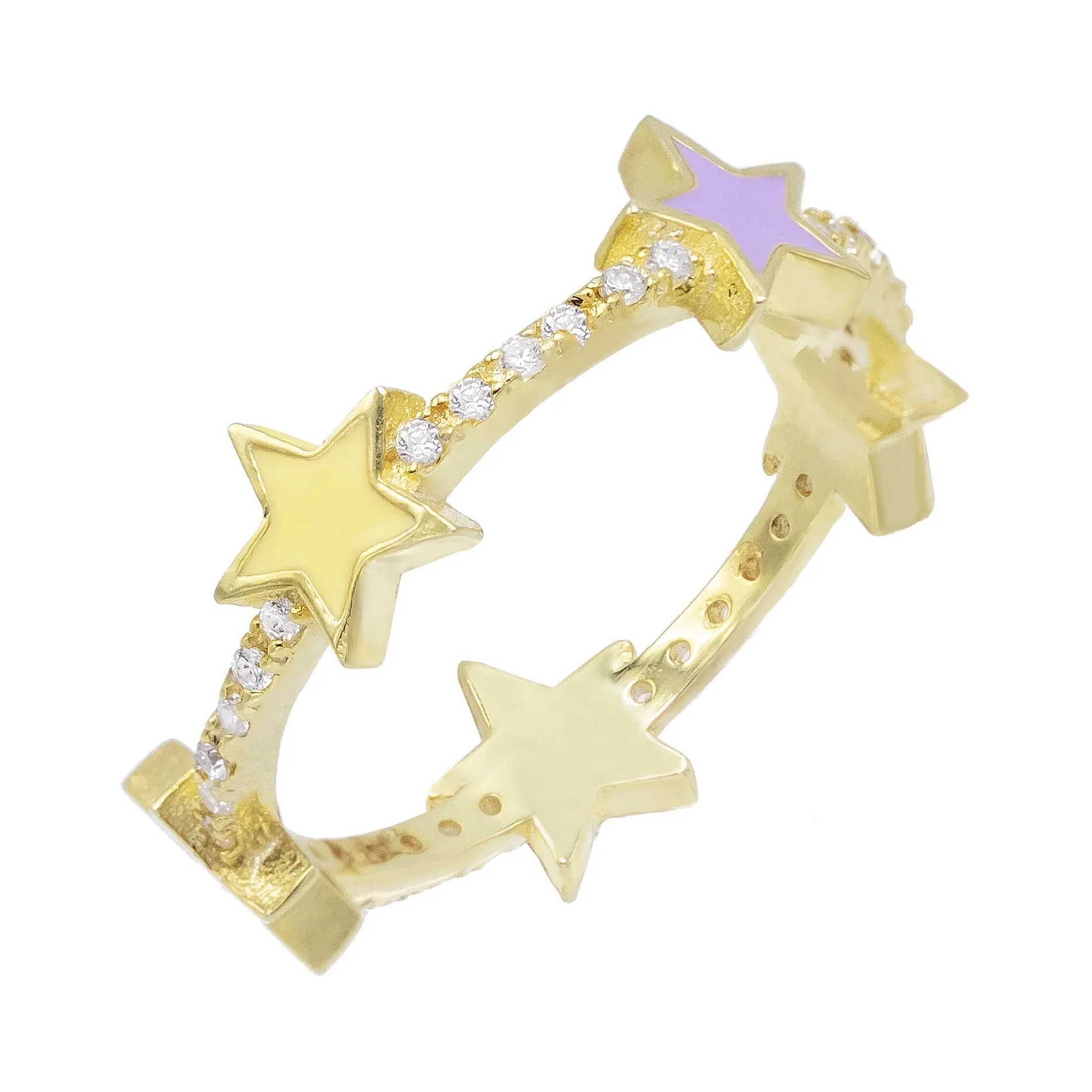Enamel Stars Ring