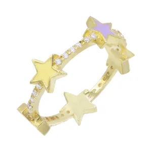 Enamel Stars Ring