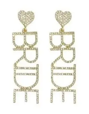 EP43433-001 Gold Rhinestone Earrings