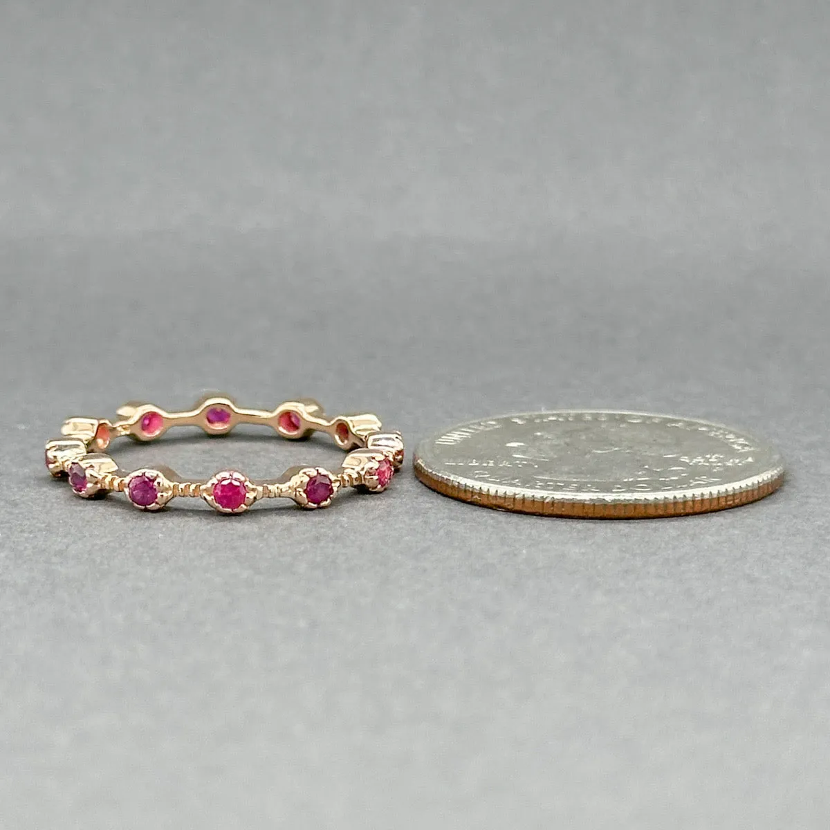 Estate Sonia Bitton 18K R Gold 0.40ctw Pink Sapphire Ring