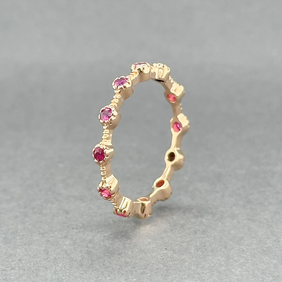 Estate Sonia Bitton 18K R Gold 0.40ctw Pink Sapphire Ring