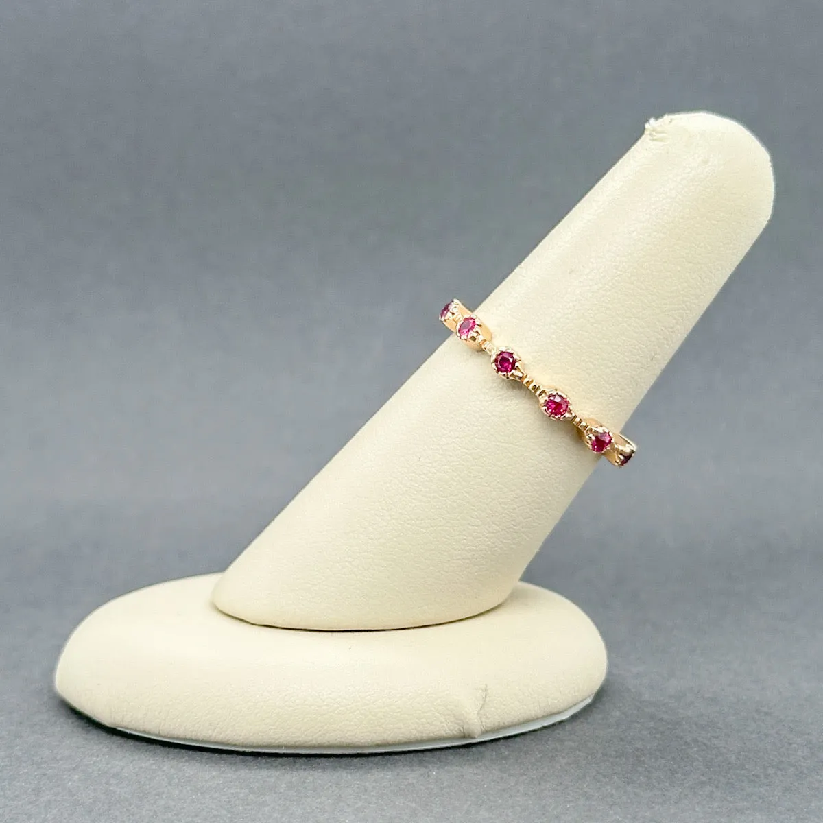 Estate Sonia Bitton 18K R Gold 0.40ctw Pink Sapphire Ring