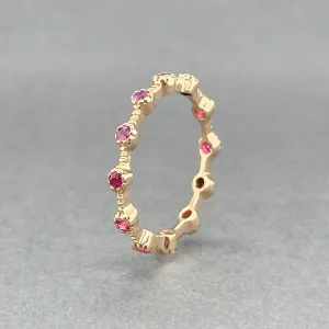 Estate Sonia Bitton 18K R Gold 0.40ctw Pink Sapphire Ring