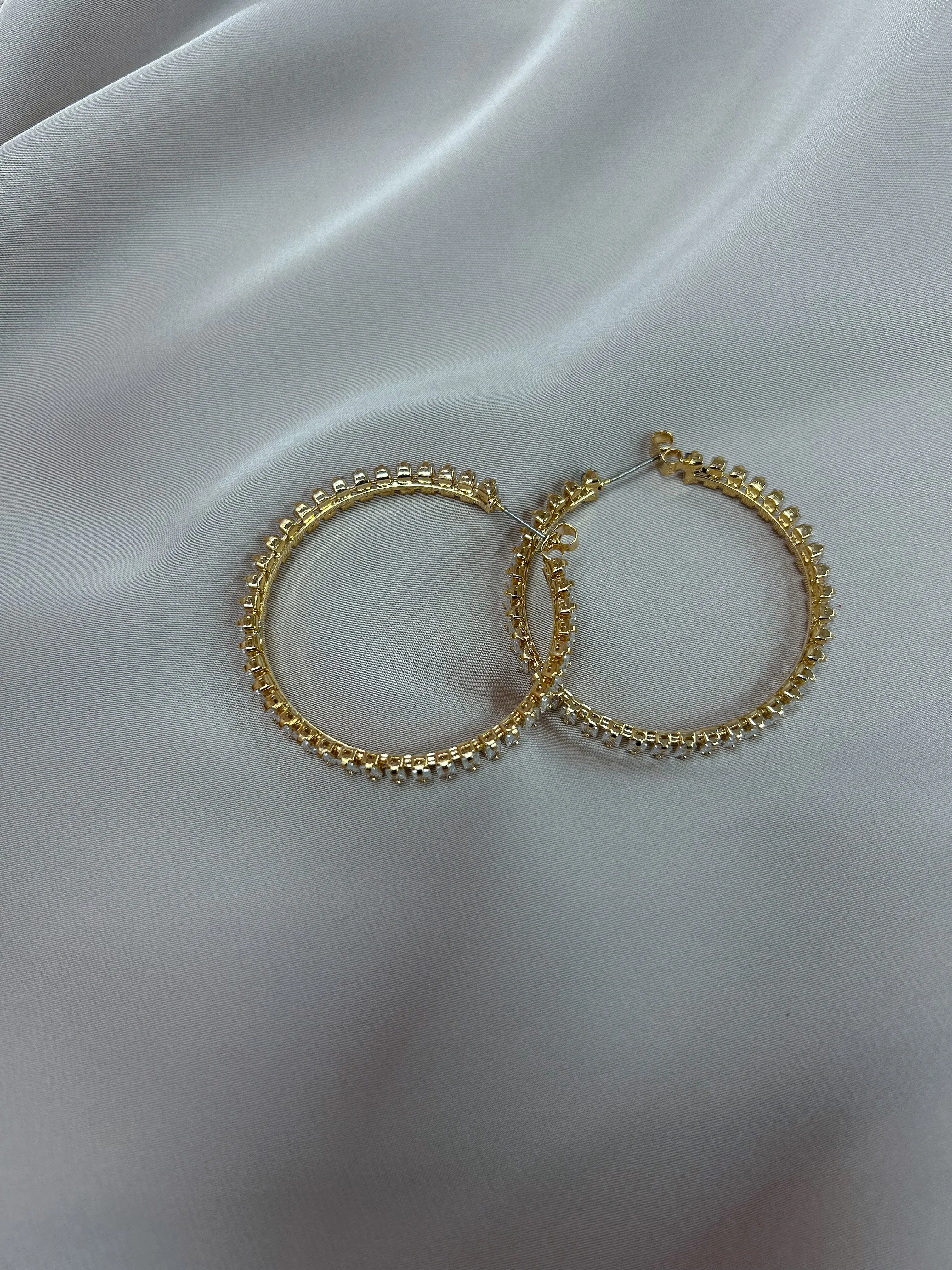 Evangeline Crystal Hoops