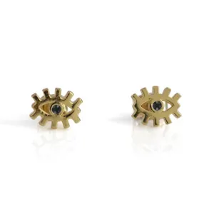 EVIL EYE STUD EARRINGS