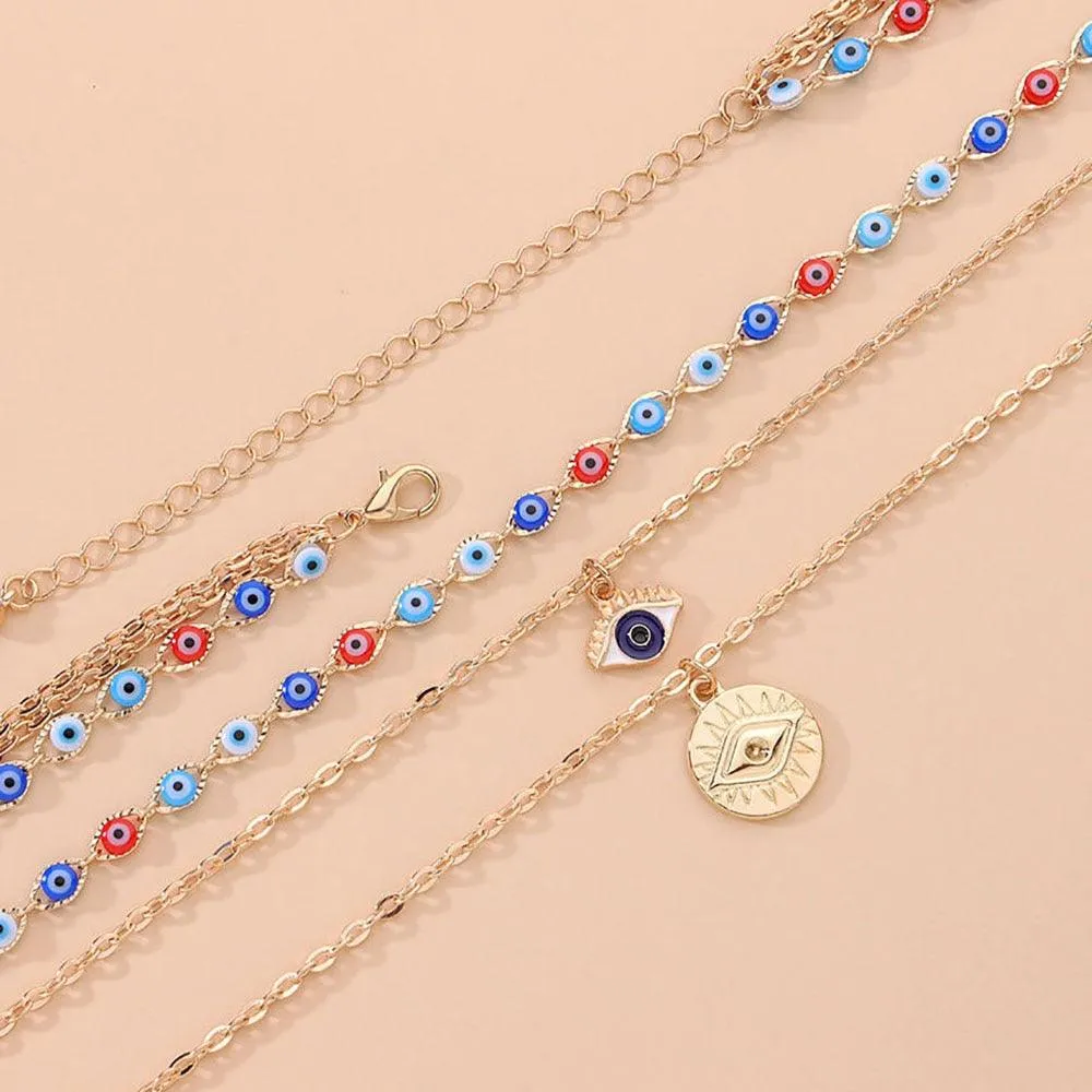 Evil Eyes Multilayer Necklaces