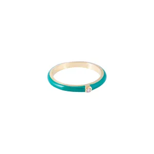 FAIRLEY | CACTUS ENAMEL STACKER RING