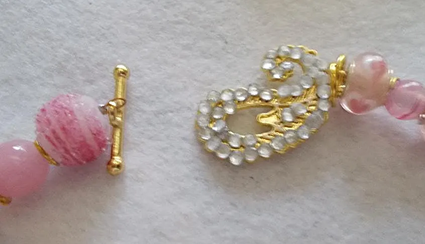 Fancy Pink Necklace and Earrings Set (special order - sold out)