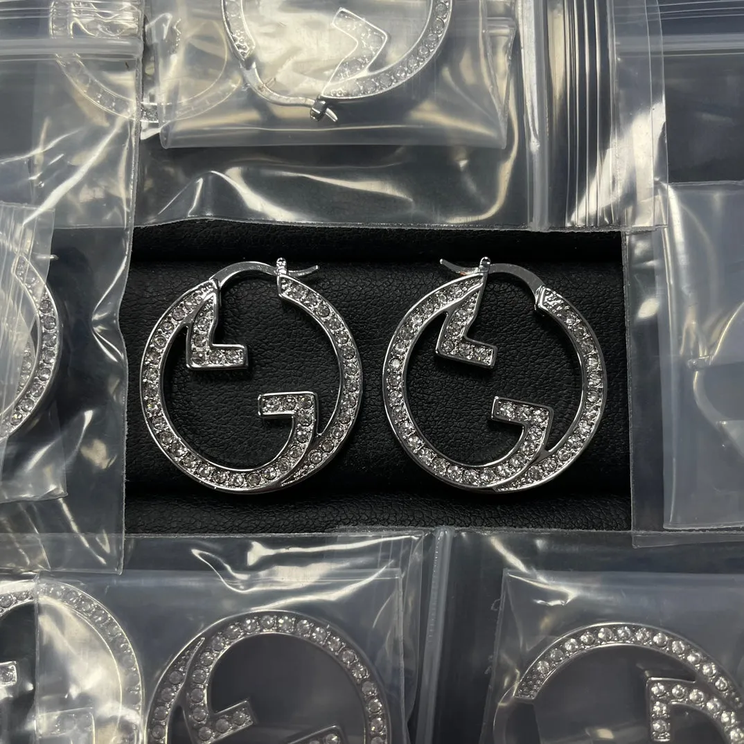 Fashion GG Rhinestone Earrings