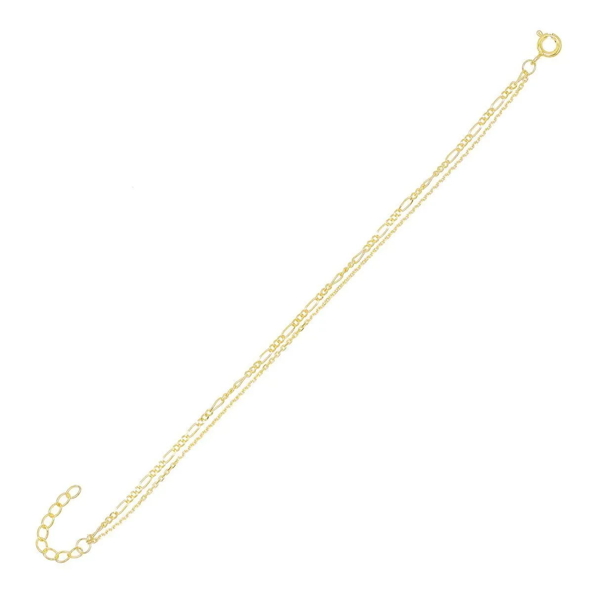 Figaro X Chain Bracelet