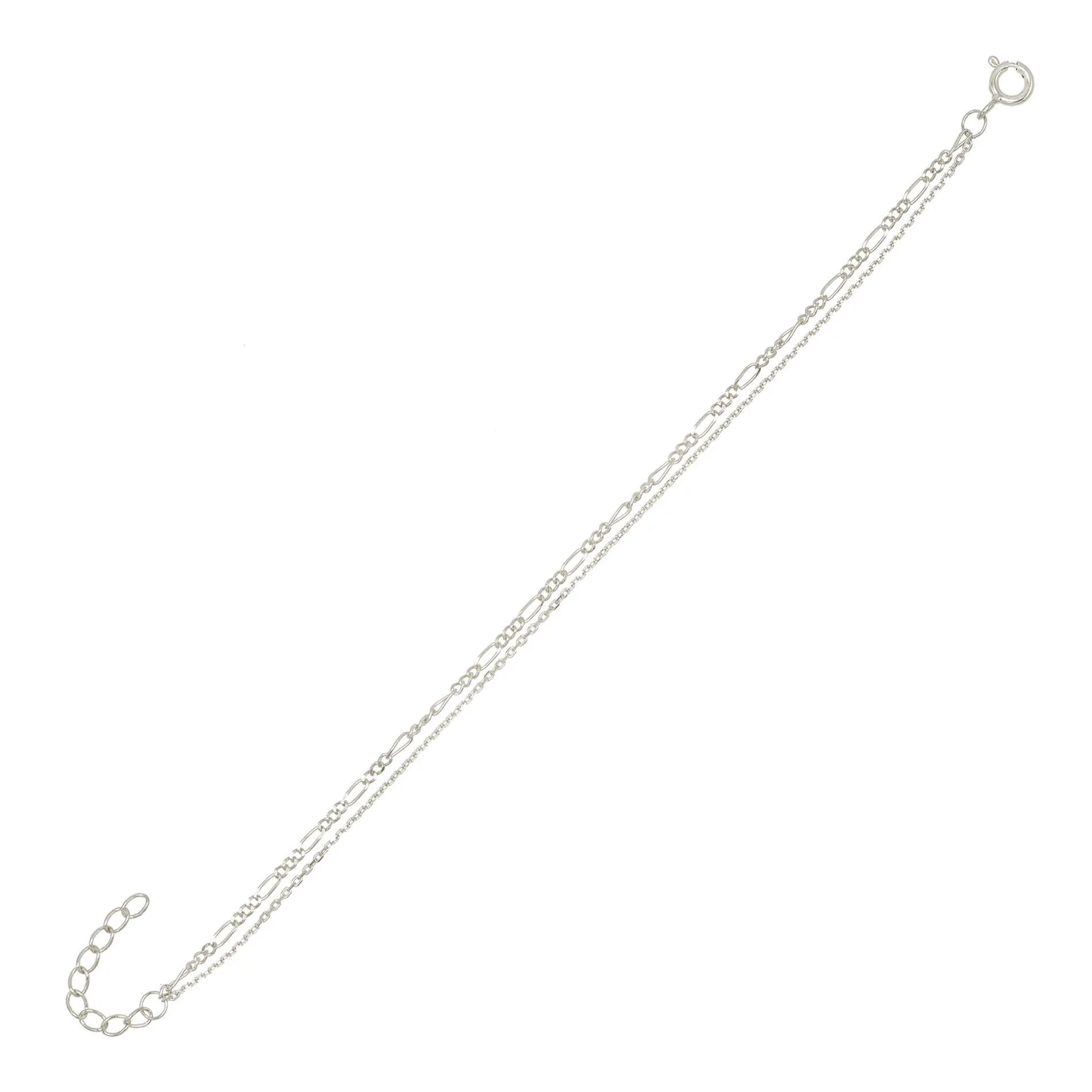 Figaro X Chain Bracelet