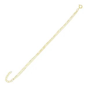 Figaro X Chain Bracelet