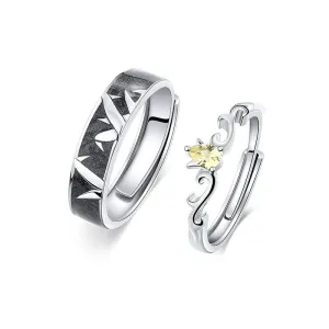Flourishing World Cubic Zirconia Matching Rings
