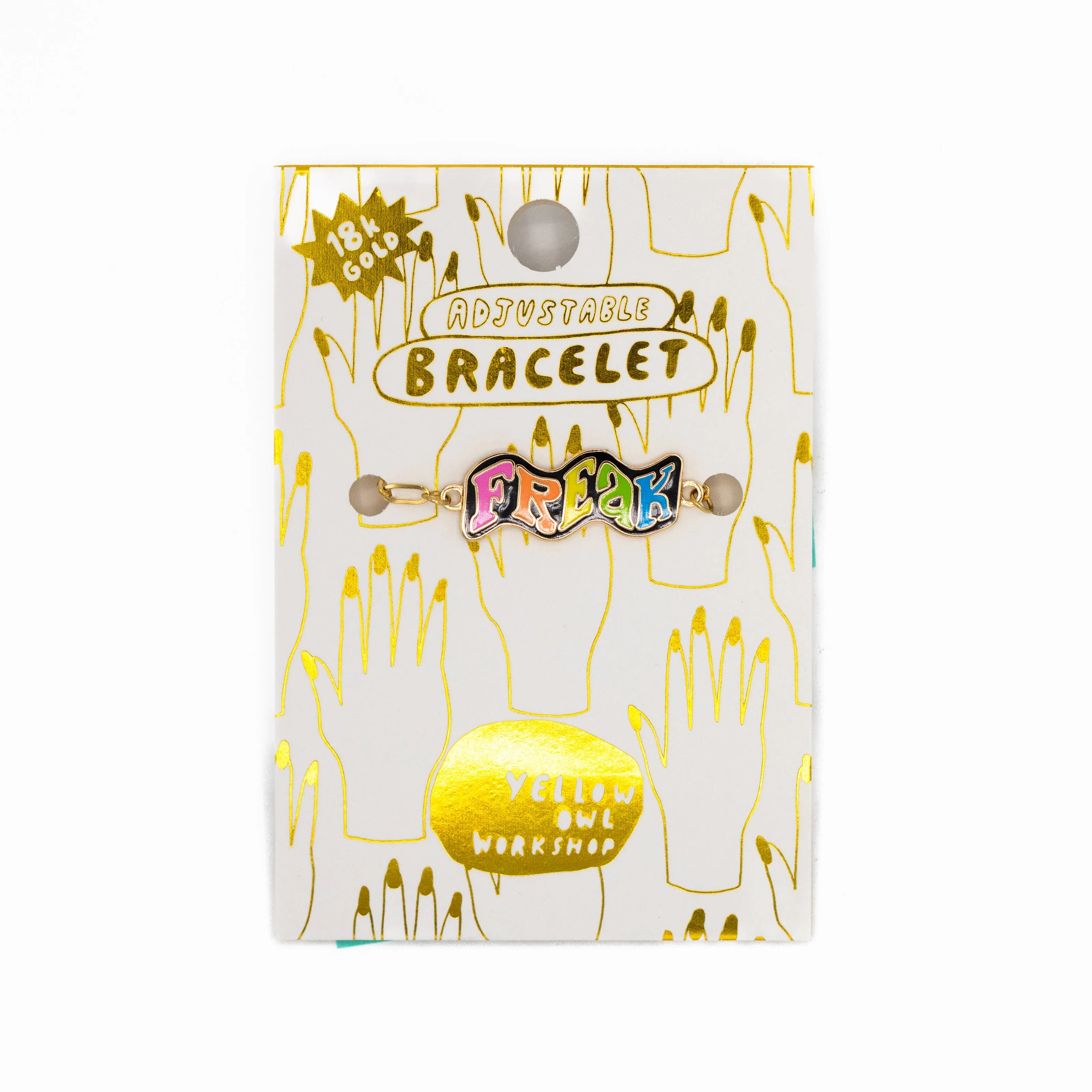 Freak Bracelet - 18k Gold Gilt Enamel Jewelry